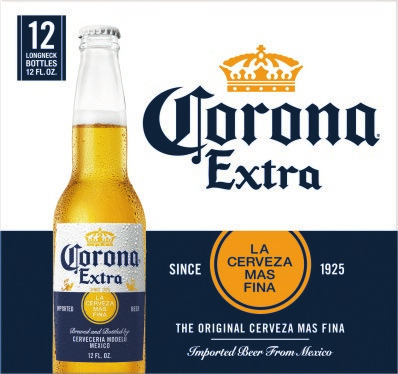 12 Pk Corona, Modelo or Pacifico 12 oz