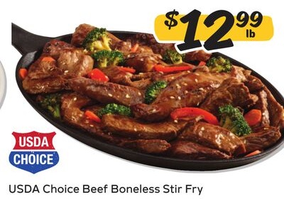 USDA Choice Beef Boneless Stir Fry