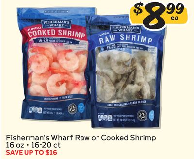 Fisherman's Wharf Raw or Cooked Shrimp
