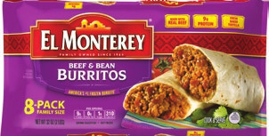 El Monterey Family Pack Burritos 30.4-32 oz, TGI Fridays Appetizers 8-32 oz or Kodiak Griddles 10.7-14.5 oz