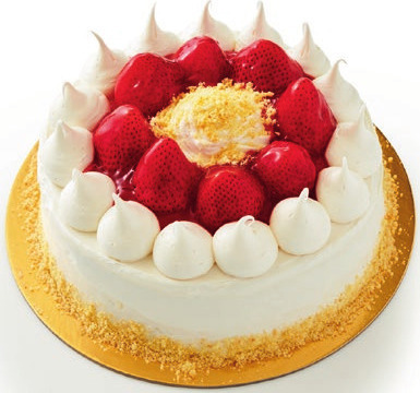 Hand Decorated Strawberry Shortcake