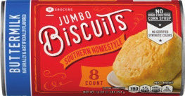 Know & Love Whipped Butter 8 oz, Simply Drinks 52 oz or SE Grocers Pizza Crust 13.8 oz or biscuits 8 ct