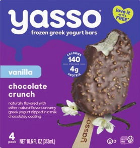 Yasso Frozen Greek Yogurt 14 oz or novelties 4 ct