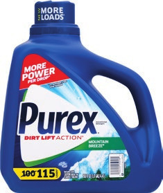 Purex Detergent 128-150 oz, Sparkle Paper Towels 4 dbl rolls or Angel Soft Bath Tissue Ultra 6 mega or 8 mega rolls