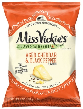 Miss Vickie's Avocado Oil Kettle Chips - Cheddar & Peppe