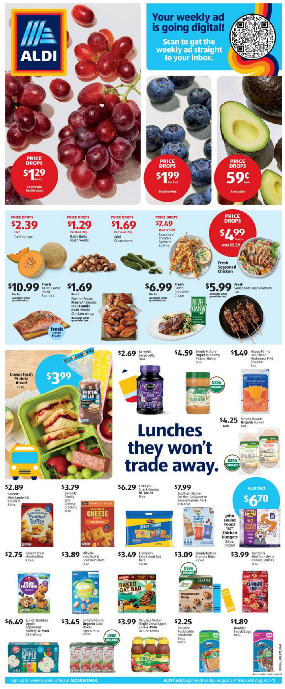 Weekly Ad Flyer (8/5 to 8/11) Page 1