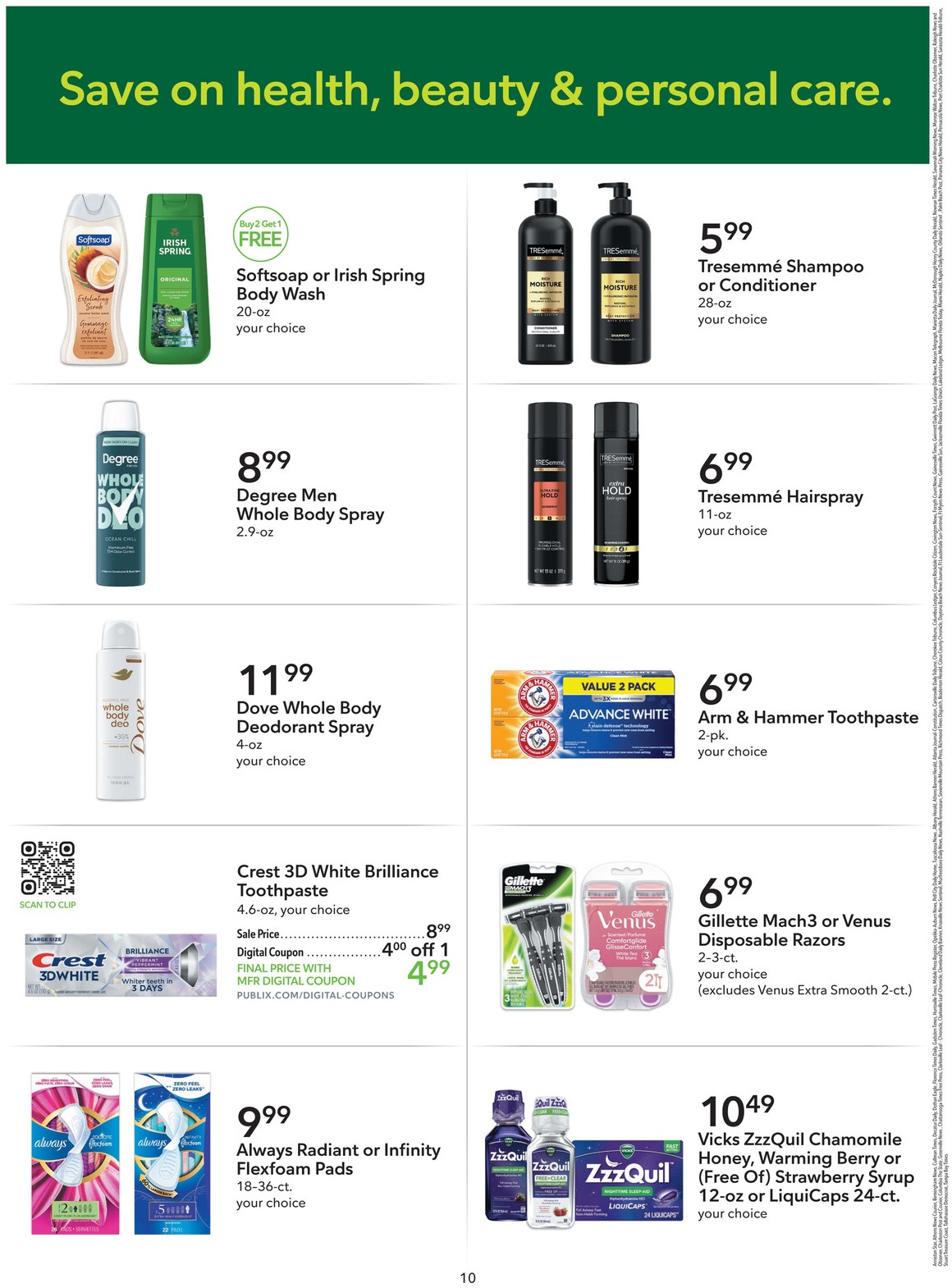 Publix Extra Savings Flyer Page 10