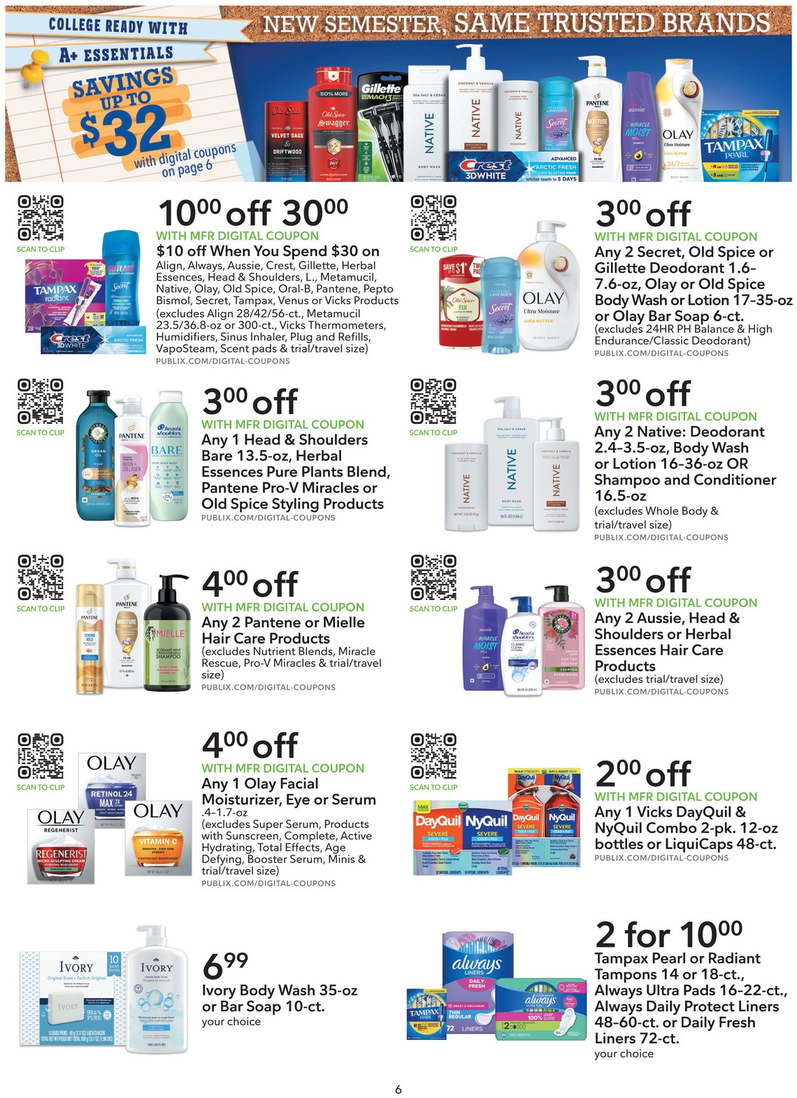 Publix Extra Savings Flyer Page 6