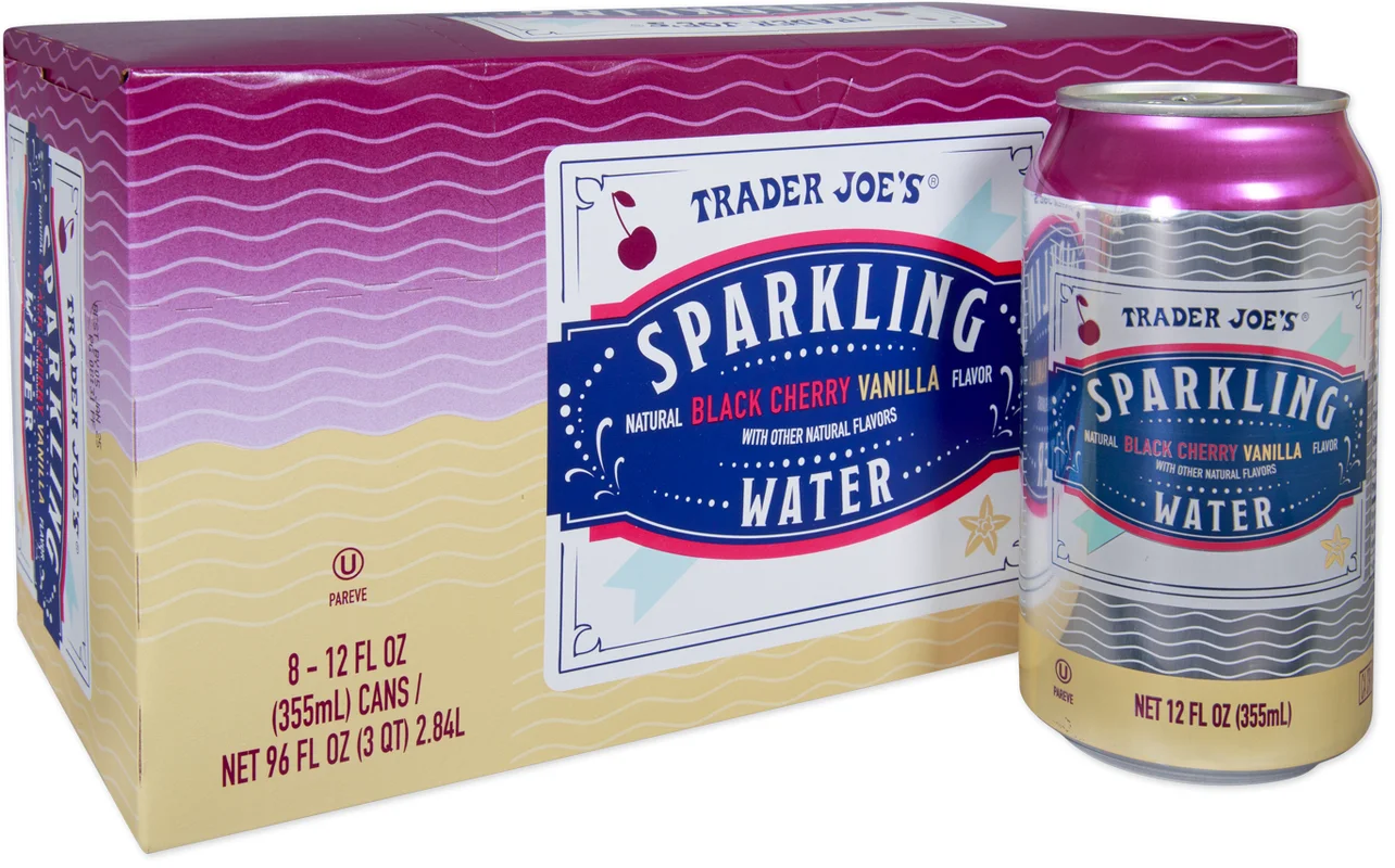 Black Cherry Vanilla Flavored Sparkling Water