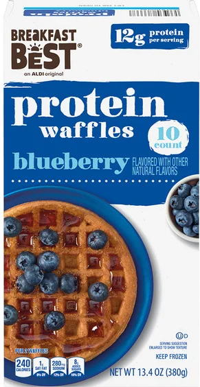 Breakfast Best Blueberry Protein Waffle