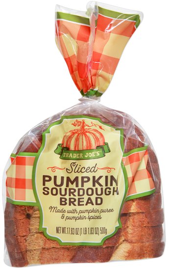 Trader Joe's Sliced Pumpkin Sourdough Bread