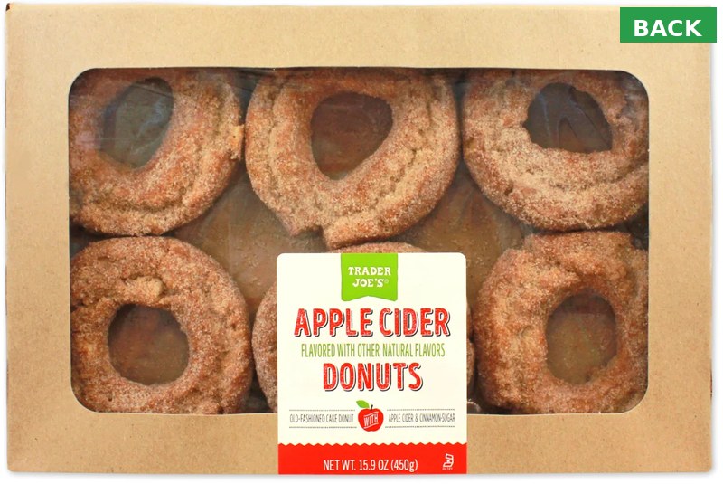 Trader Joe's Apple Cider Donuts - BACK