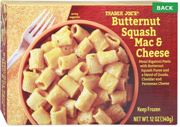Trader Joe's Butternut Squash Mac - BACK