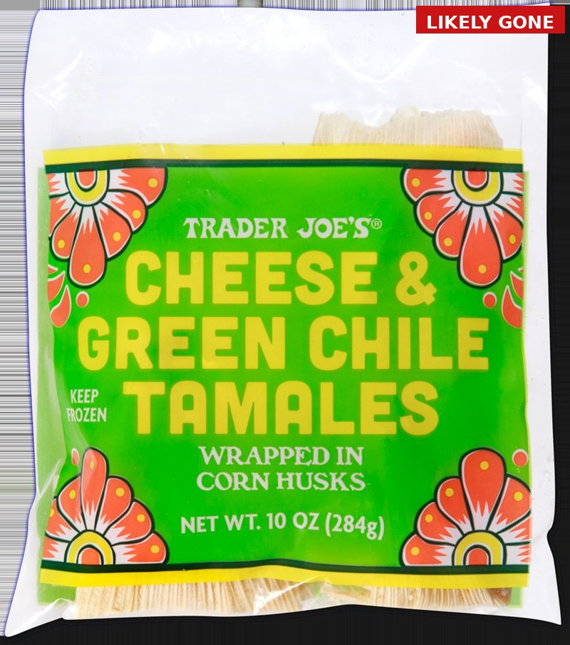 Trader Joe's Chicken & Green Chile Tamales - LIKELY GONE