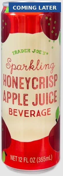 Trader Joe's Sparkling Honeycrisp Apple Juice - COMING LATER