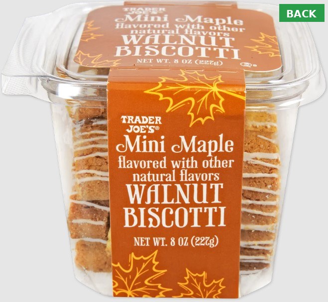 Trader Joe's Maple Walnut Biscotti - BACK