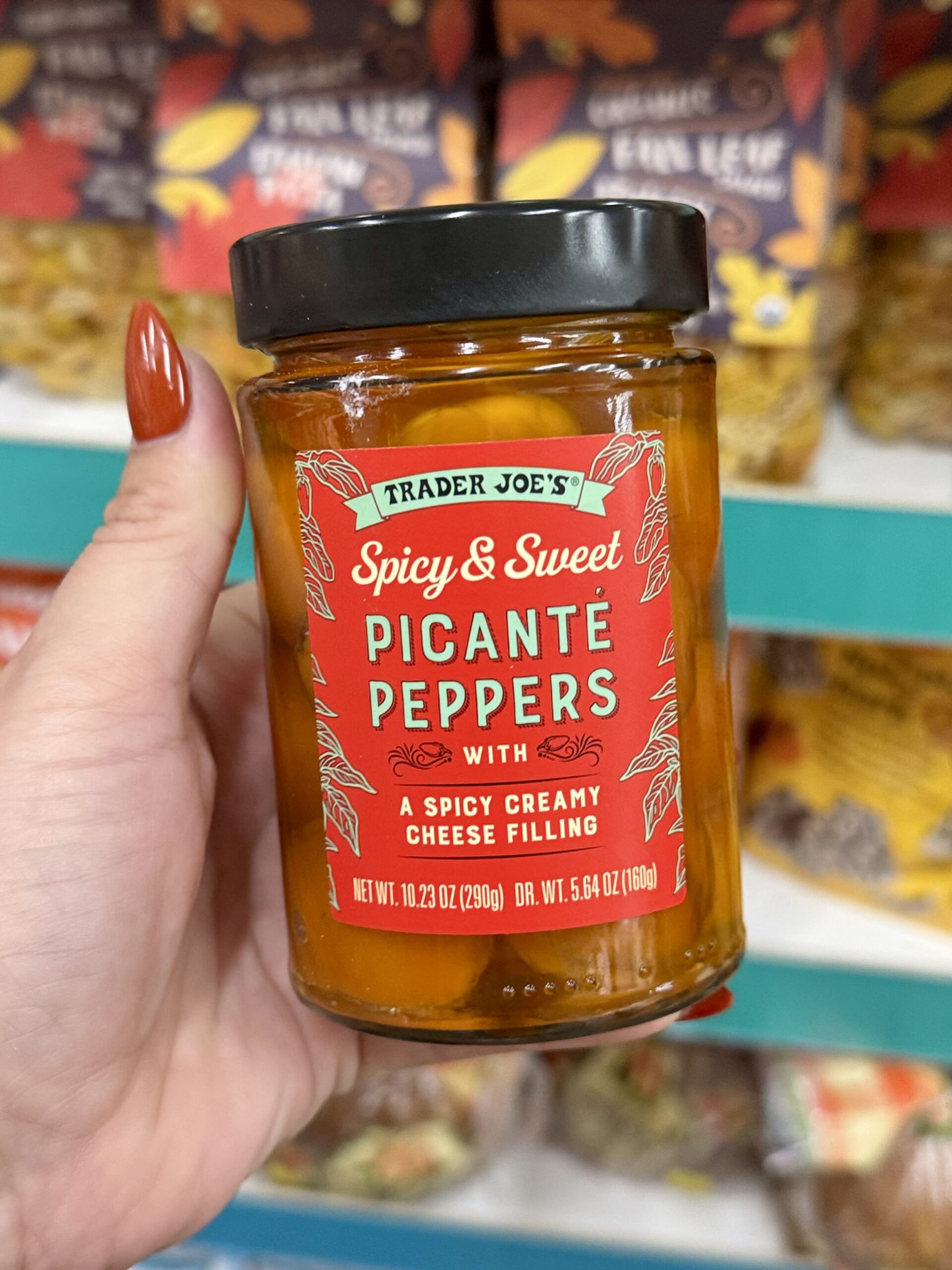Trader Joe's Spicy & Sweet Picante Peppers With A Spicy Creamy Cheese Filling - in store