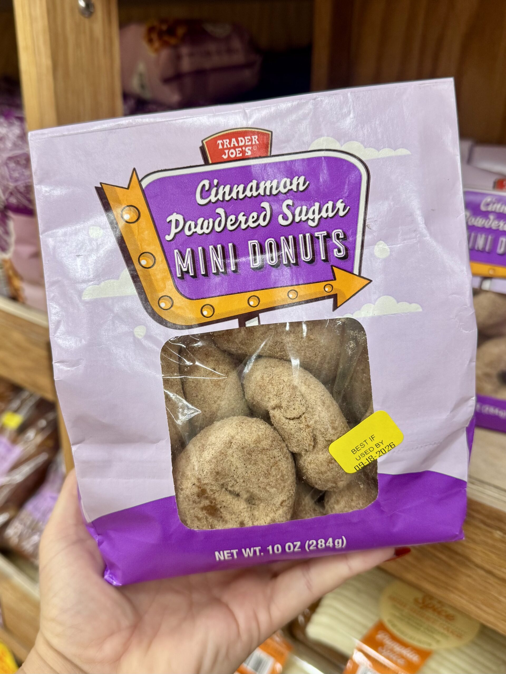 Cinnamon Powdered Sugar Mini Donuts - in store