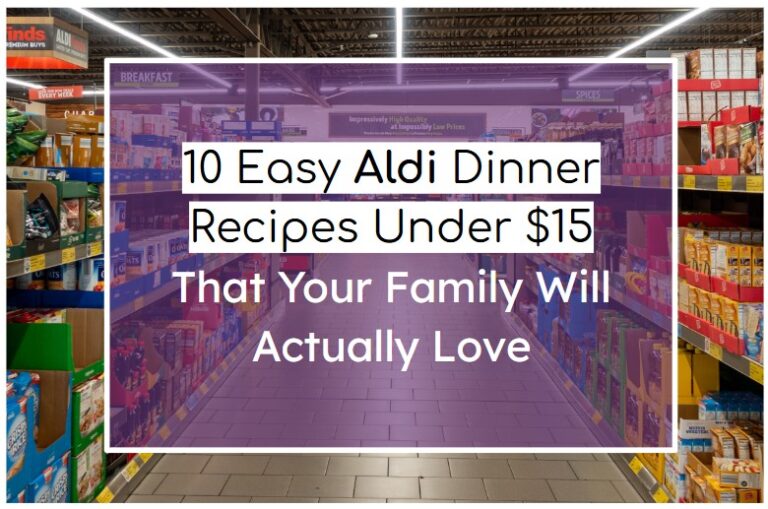 10 Easy ALDI Dinner Recipes Under $15 That Your Family Will Actually Love
