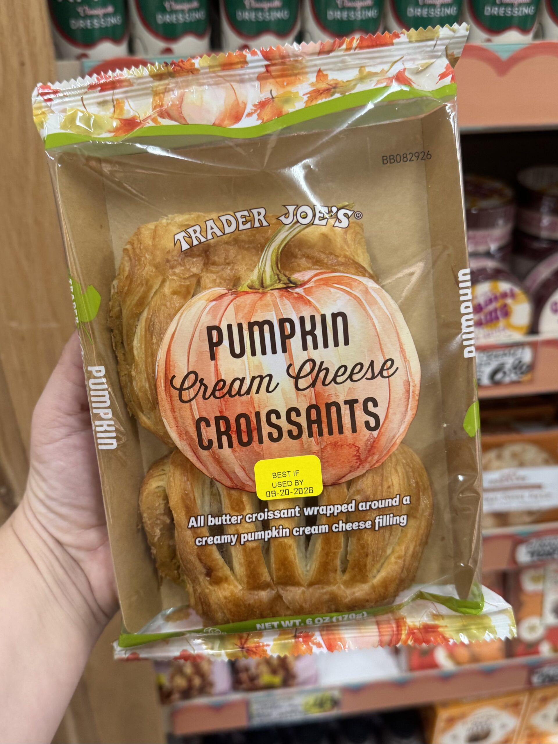 Pumpkin Cream Cheese Croissants - in store