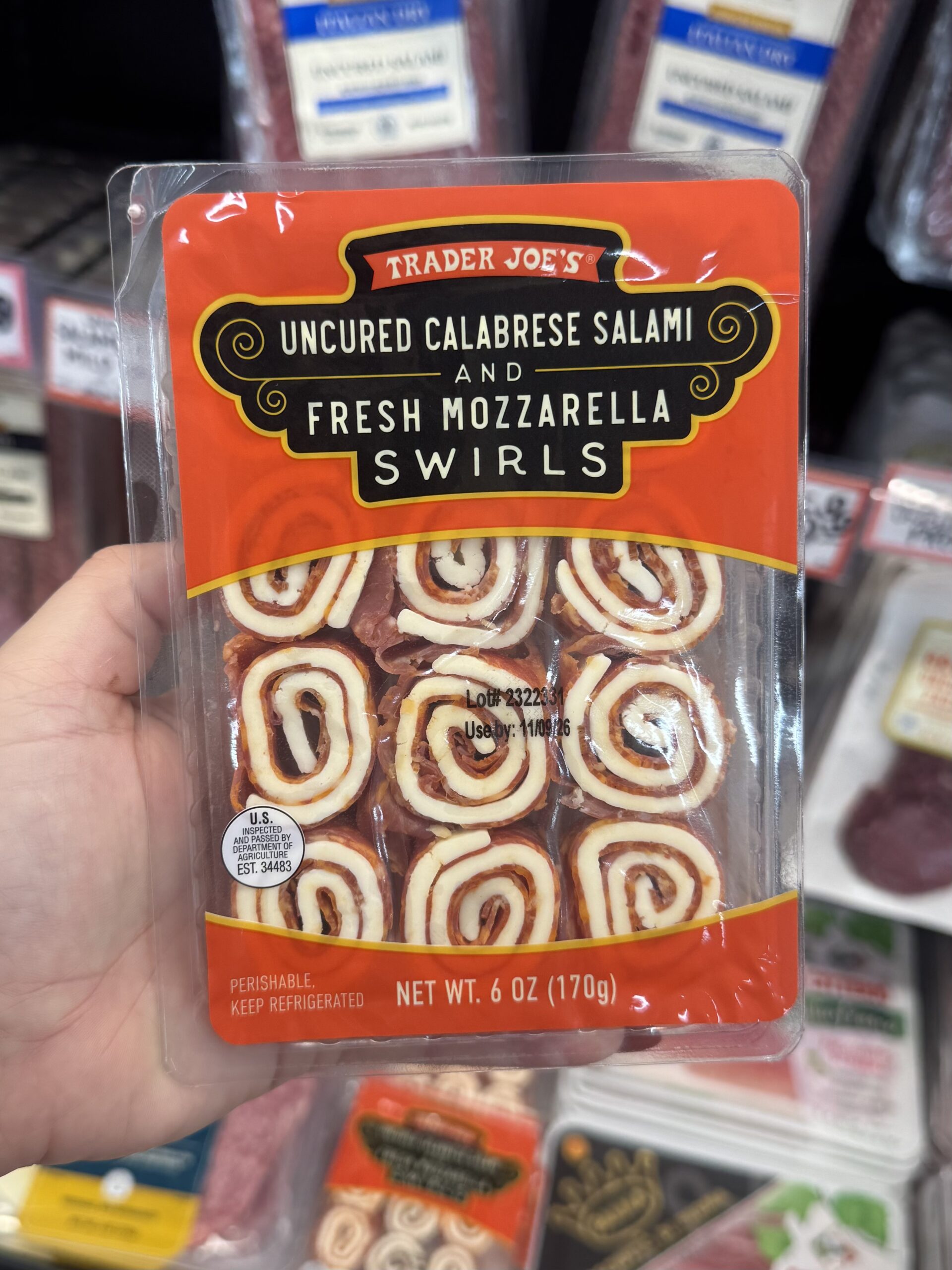 Uncured Calabrese Salami and Fresh Mozzarella Swirls - in store