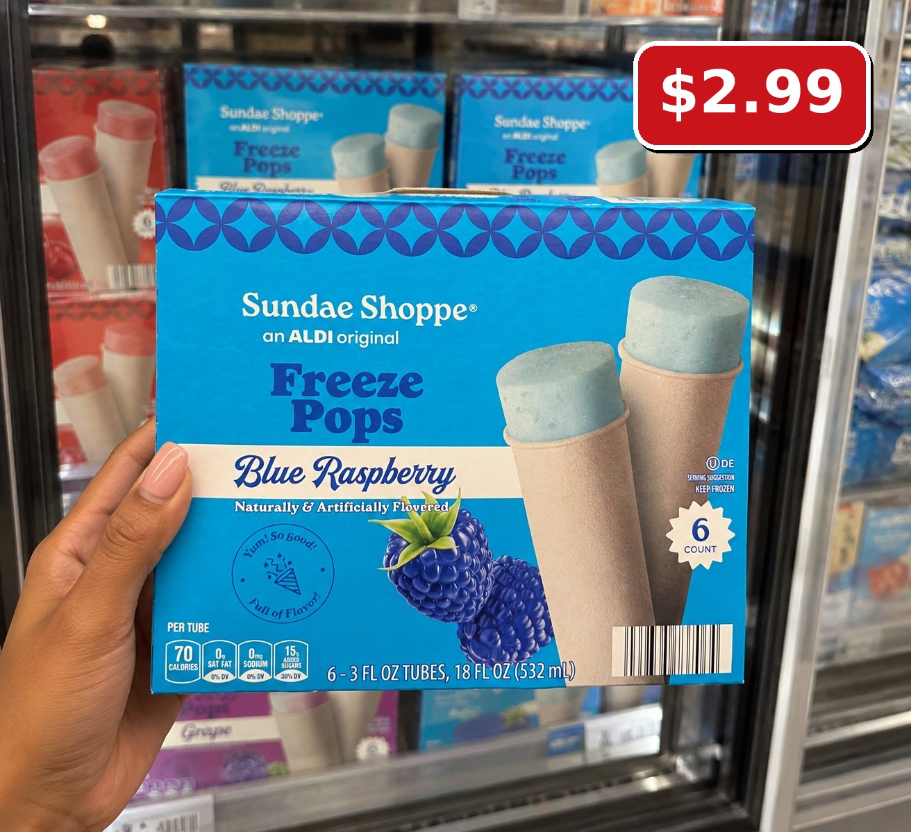 Sundae Shoppe Freeze Pops Blue Raspberry
