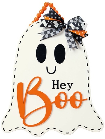 The Halloween Collection Halloween Circle Sign - Boo Ghost