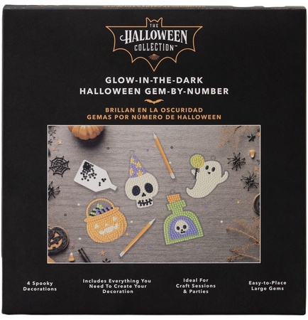 The Halloween Collection Halloween Gem By Number - skull keychain