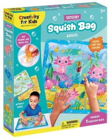 Creativity For Kids Sensory Squish Bag - Axolotl