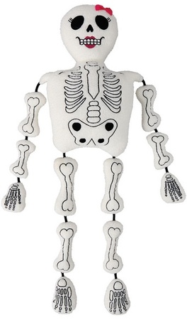 The Halloween Collection Large Halloween Pillow - Girl Skeleton