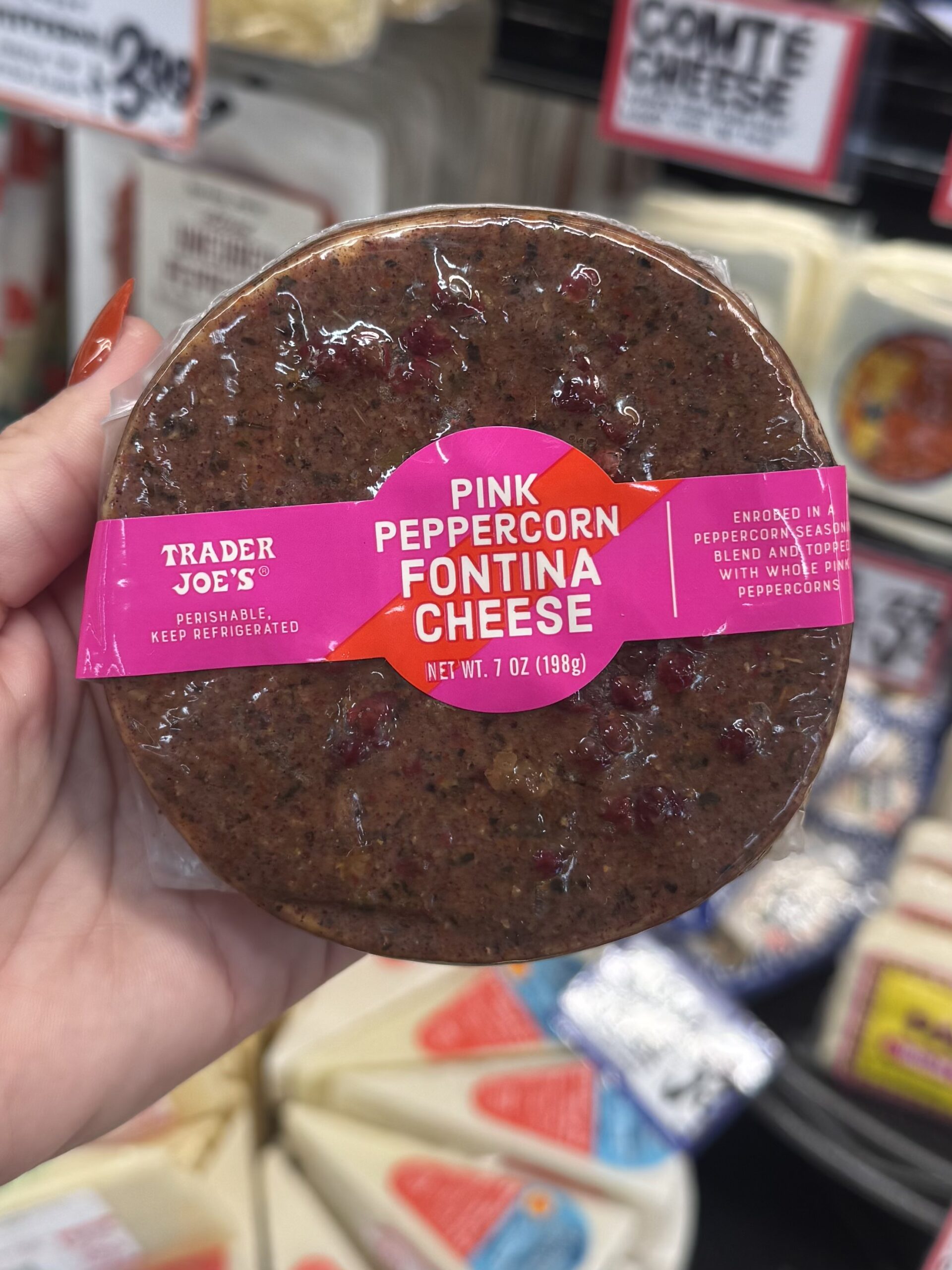 Pink Peppercorn Fontina Cheese - in store