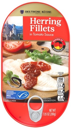 Deutsche Kuche MSC Herring in Flavoured Cream - Tom. sauce