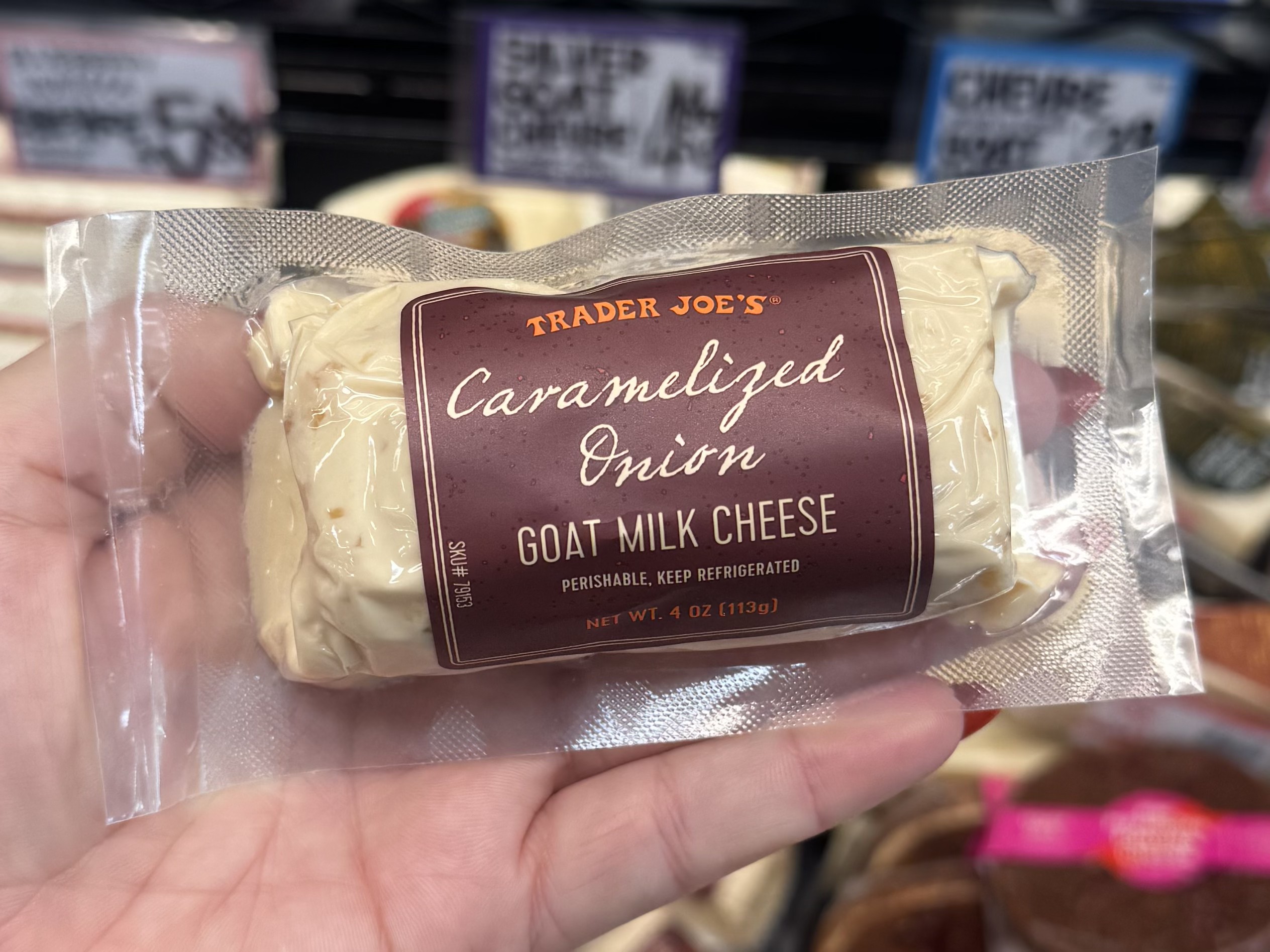 Caramelized Onion Goat's Milk Cheese - in store