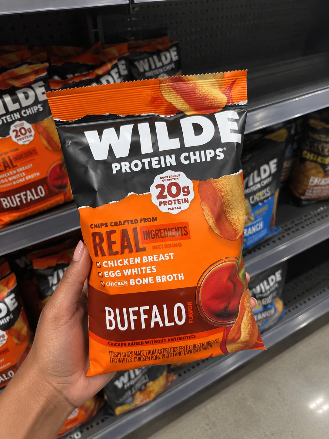 WILDE PROTEIN CHIPS BUFFALO FLAVOR