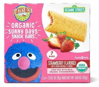 Earth's Best Organic Snack Bars, or Cookies, Puffs, Waves, or Fingers