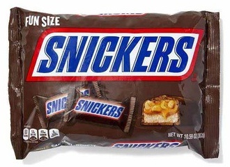 Snickers, Twix, or Milky Way Candies