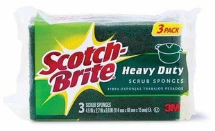 Scotch-Brite Scrub Sponges or Dobie Cleaning Pads