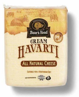 Boar's Head® Cream Havarti Plain, Dill, or Jalapeño Cheese