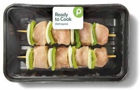 Publix Chicken Breast Kabobs, With Vegetables