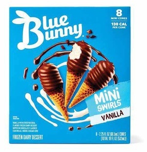 Blue Bunny Mini Swirls Frozen Dairy Dessert