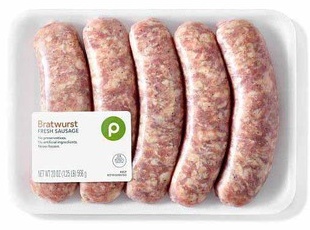 Publix Bratwurst Pork Sausage