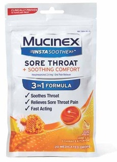 Mucinex Instasoothe Medicated Drops