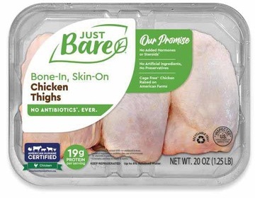 Just Bare Chicken Thighs or Drumsticks