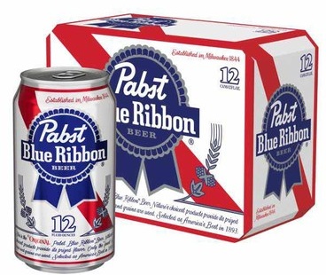 12-Pack Pabst Blue Ribbon or Light Beer
