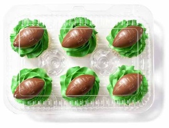 Assorted NFL Themed Cupcakes, 6-Count