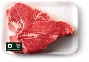 Porterhouse or T-Bone Steaks
