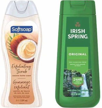 Softsoap or Irish Spring Body Wash