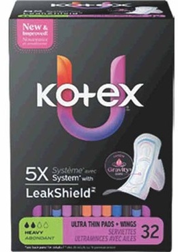 Kotex Pads 24–56-ct., Kotex Liners 68 or 120-ct. or Kotex Tampons 30–45-ct.