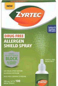 Any 1 Zyrtec Allergen Shield Spray