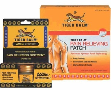 Tiger Balm Ointment .63-oz or Patch 5-ct.